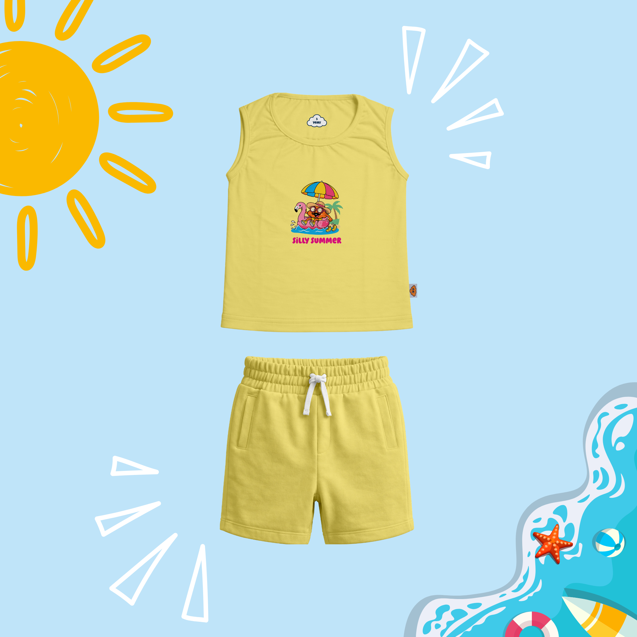 Sleeveless Printed Summer Set