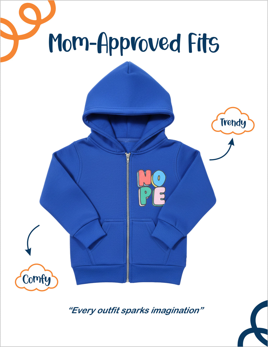 Tiny Heroes Edition Zip Up Unisex Hoodie