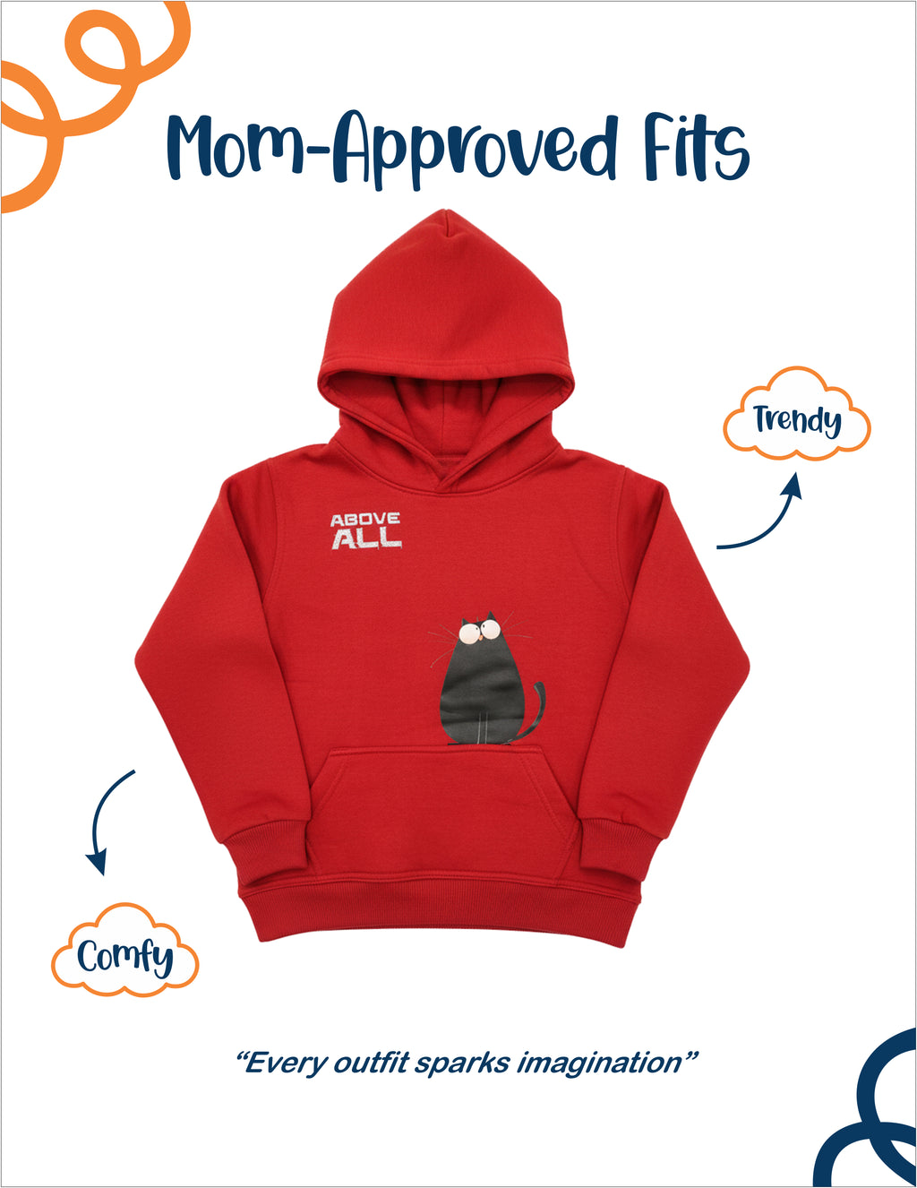 Above All Snuggle Red Hoodie