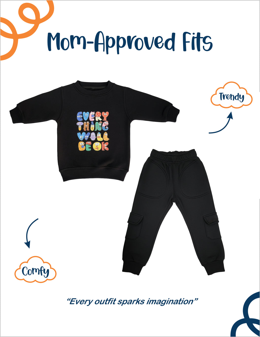 Trendy & Super Soft Kids Sweat Suit