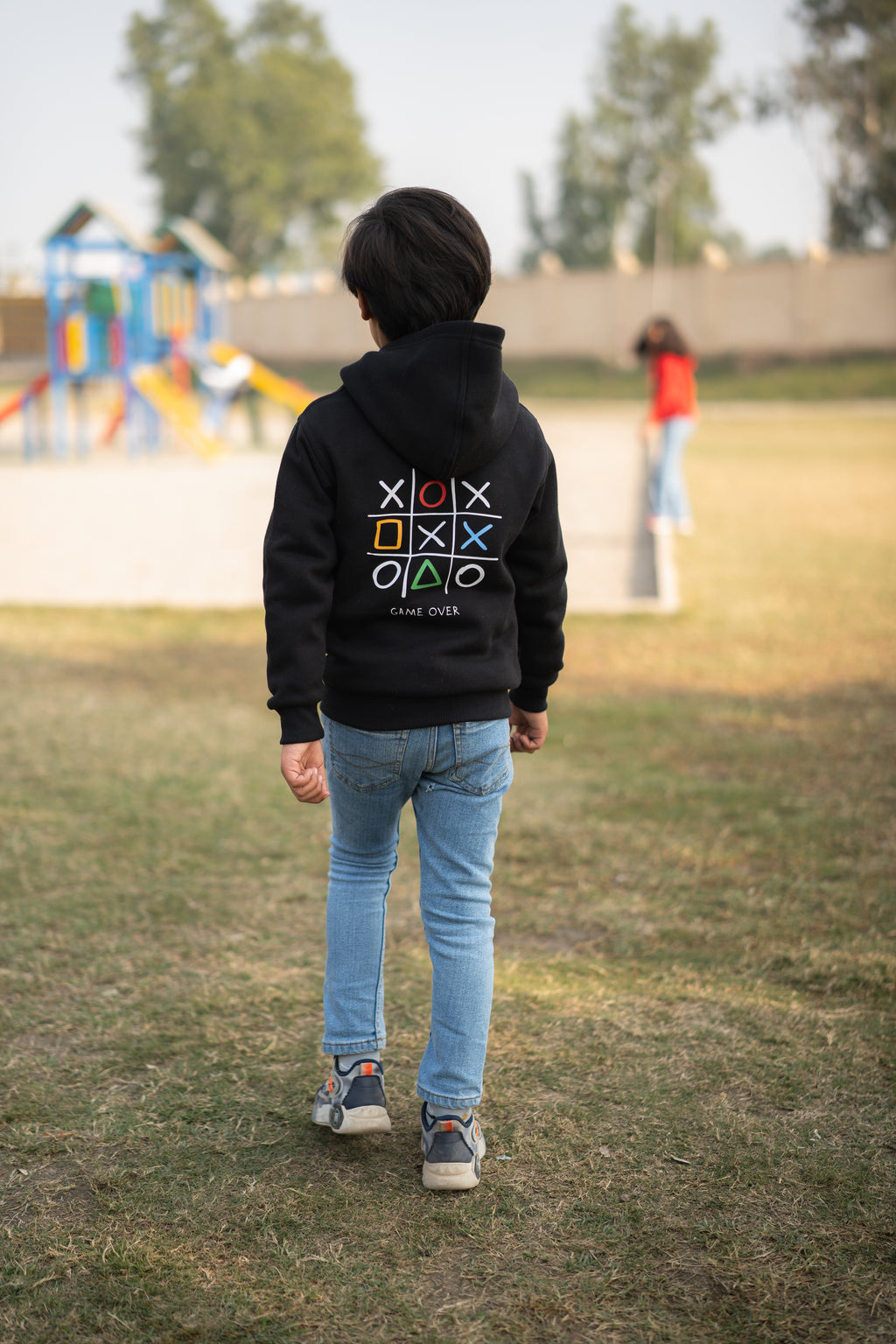Tic Tac Toe Kids Hoodie – Soft, Creative & Cute
