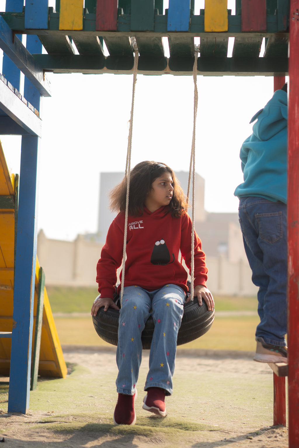 Above All Snuggle Red Hoodie