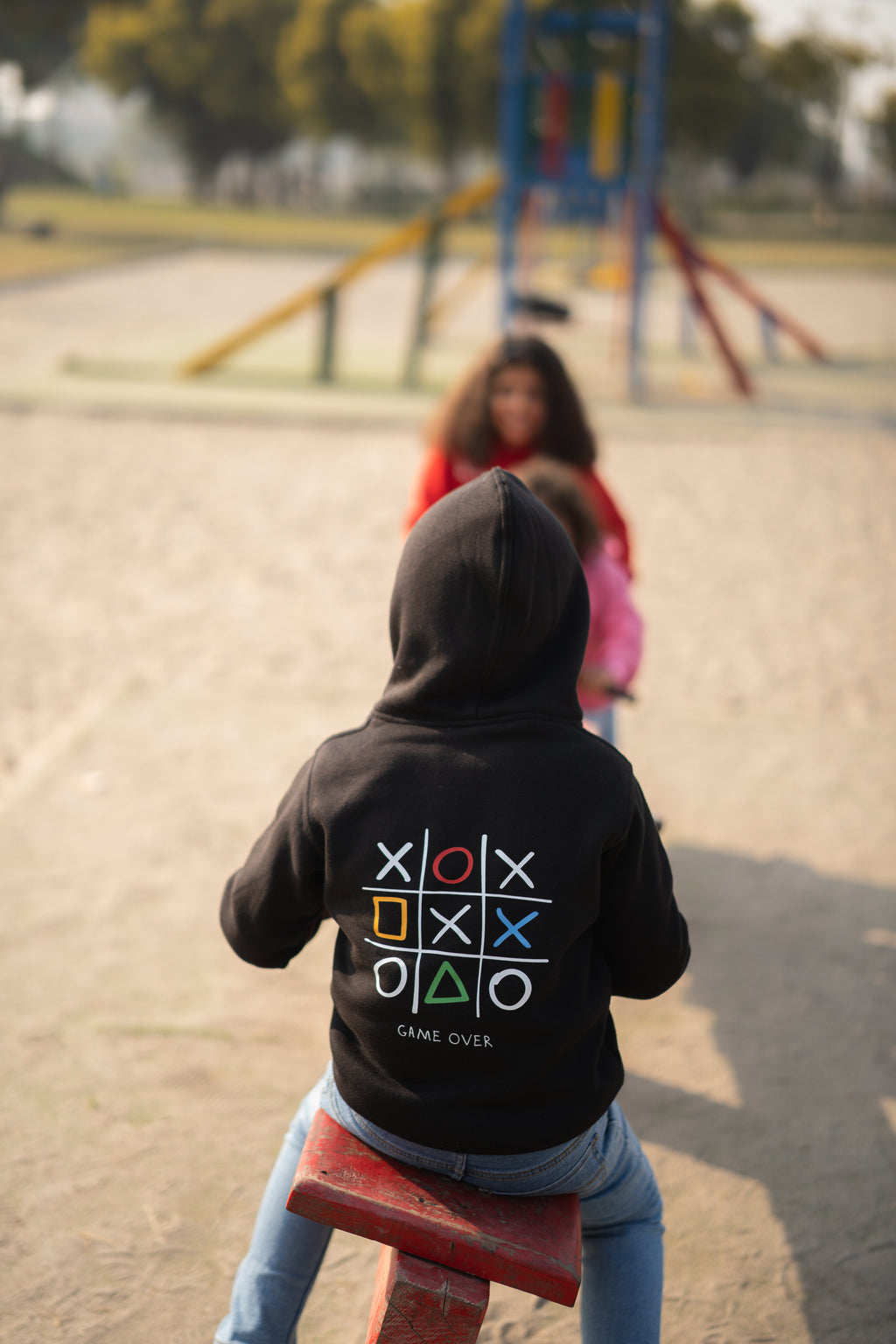 Tic Tac Toe Kids Hoodie – Soft, Creative & Cute