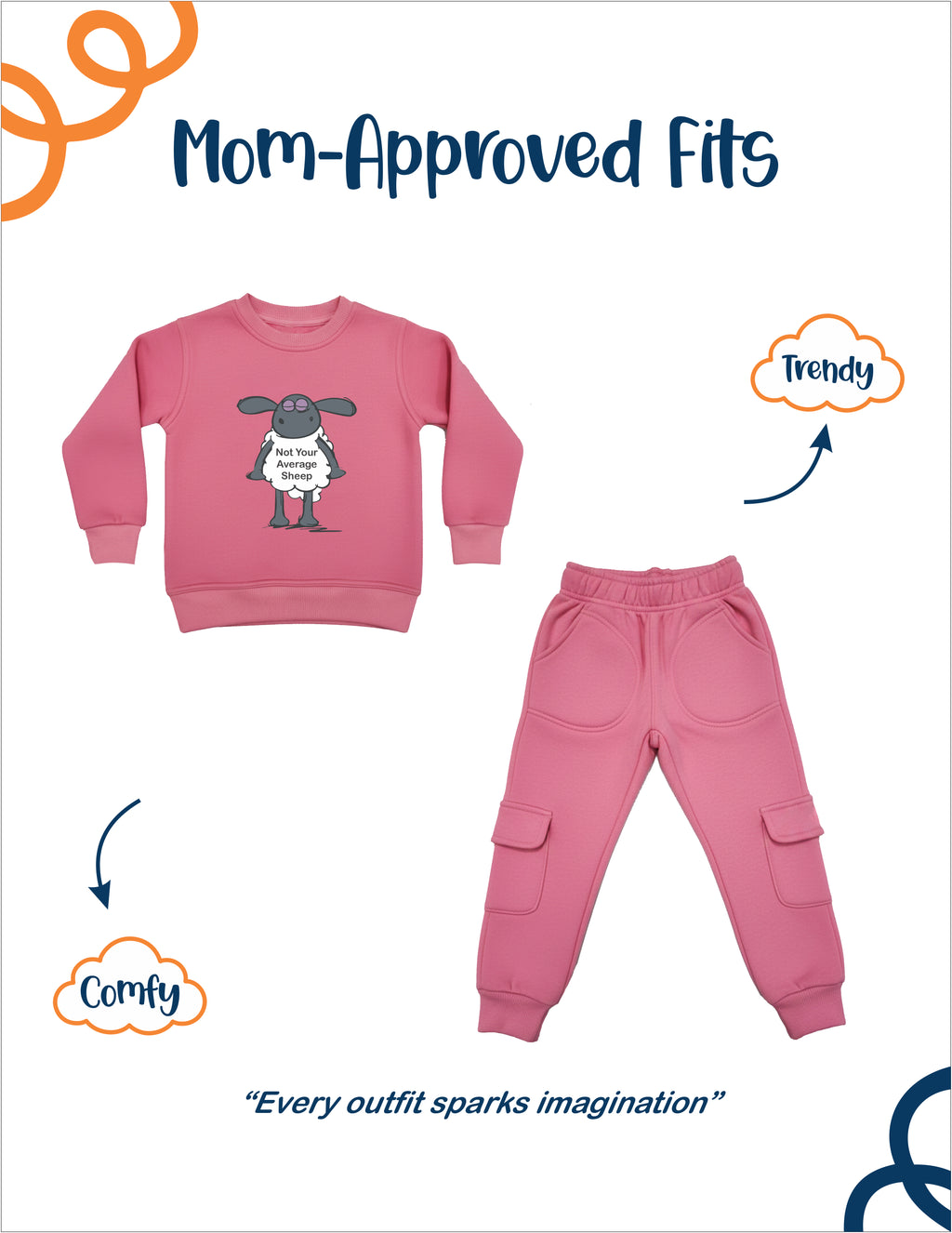 Trendy Sweat Suit For Your Little Ones.