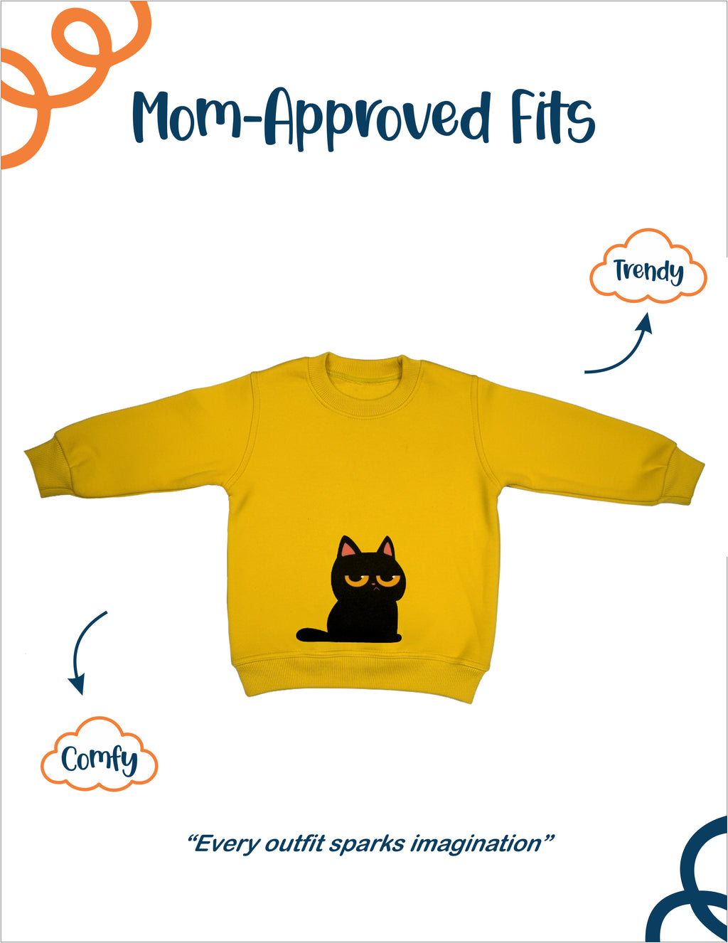 Premium Cotton Fleece Kids Silly Energy Sweatshirt